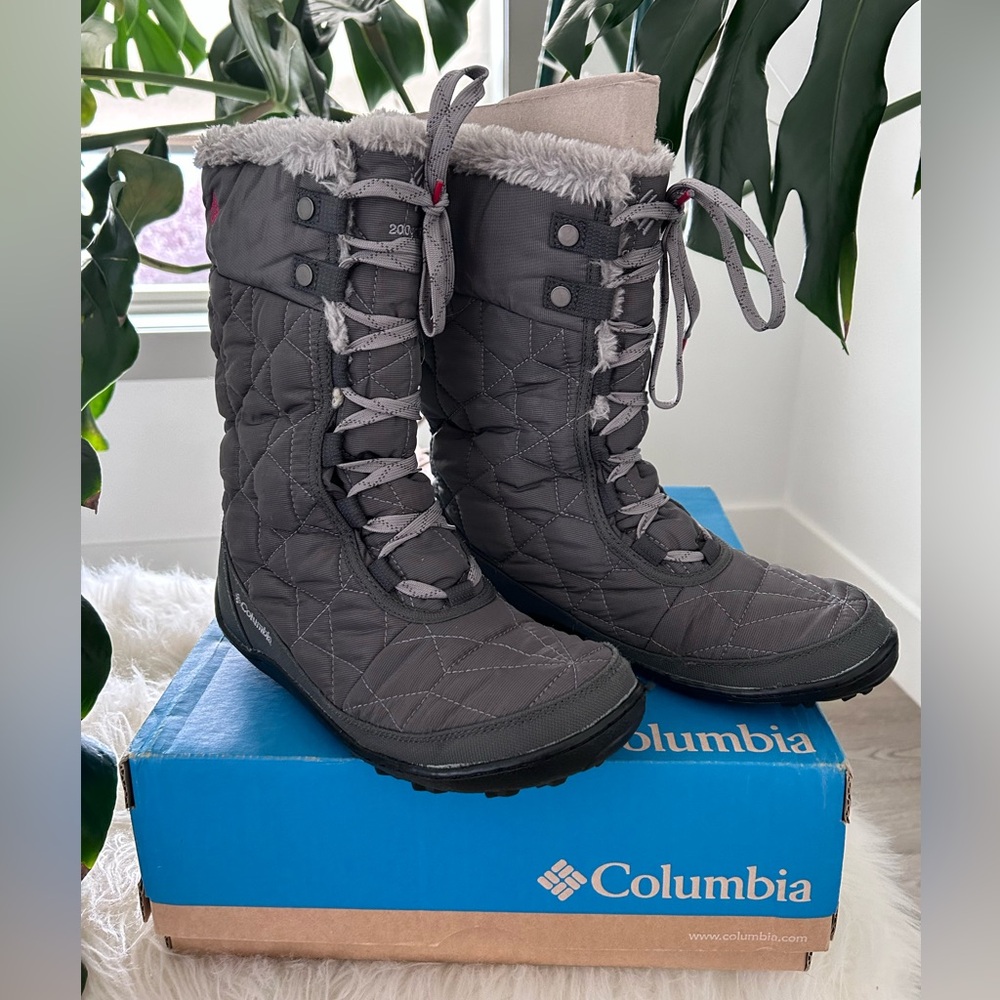 Columbia Winter Snow Boots Women’s size 8.5 in Gray